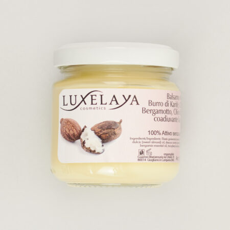 Balsamo Antiragade al Burro di Karité, Olio di Mandorle, Bergamotto, Olio di Carota e Lavanda
