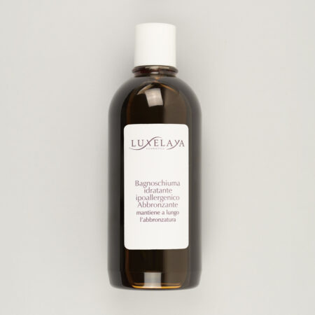 Bagnoschiuma idratante ipoallergenico abbronzante mantiene a lungo l'abbronzatura
